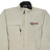 Vintage cream Cedar Lake Speedway Unbranded Jacket - mens large