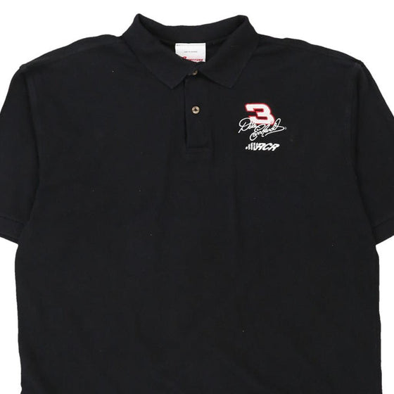 Vintage black Dale Earnhardt 3 Competitors View Polo Shirt - mens x-large