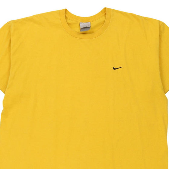 Vintage yellow Nike T-Shirt - mens x-large