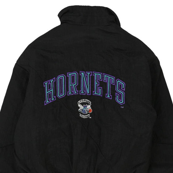 Vintage black Charlotte Hornets Logo 7 Jacket - mens medium