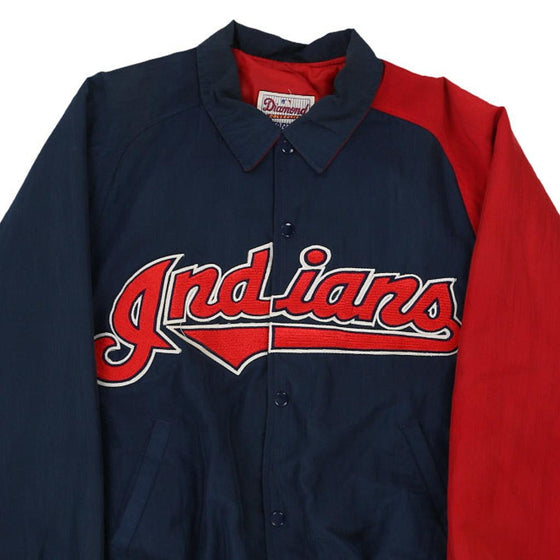 Vintage navy Cleveland Indians Starter Bomber Jacket - mens large