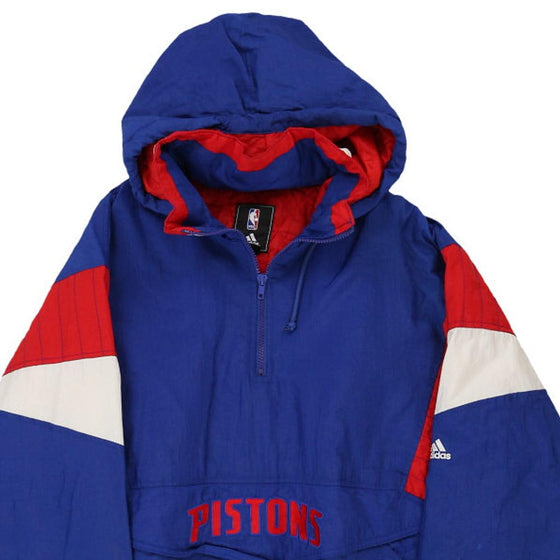 Vintage blue Detroit Pistons Adidas Jacket - mens x-large