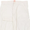 Vintage white Hugo Boss Cargo Shorts - mens 34" waist