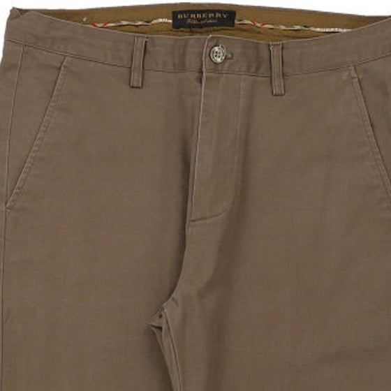 Vintage khaki Burberry Trousers - mens 32" waist