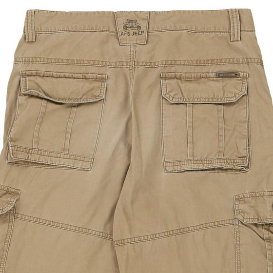 Vintage beige Afs Jeep Cargo Shorts - mens 32" waist