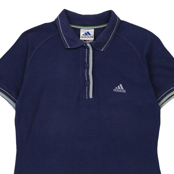 Vintage navy Adidas Polo Shirt - mens medium