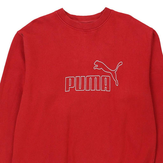 Vintage red Puma Sweatshirt - mens large