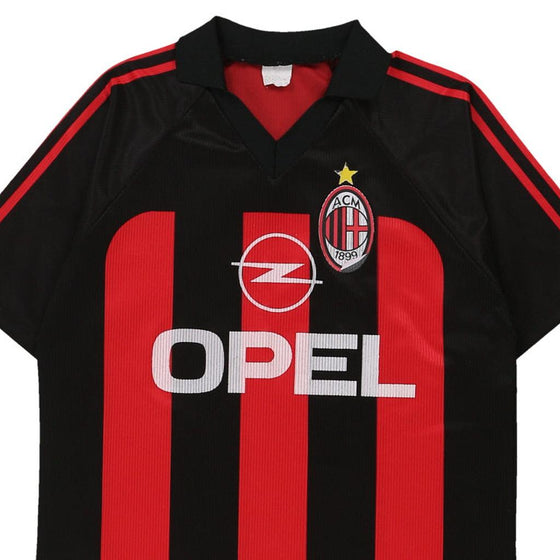 Vintage red AC Milan Replica Football Shirt - boys medium