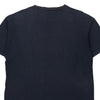 Vintage navy Lisa Assisi T-Shirt - mens large