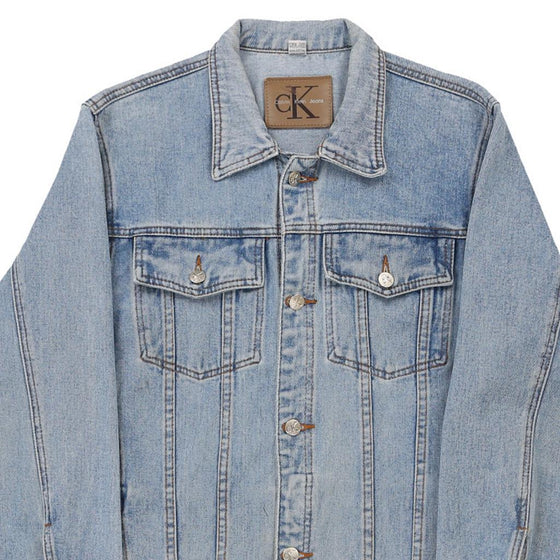 Vintage blue Calvin Klein Denim Jacket - mens large