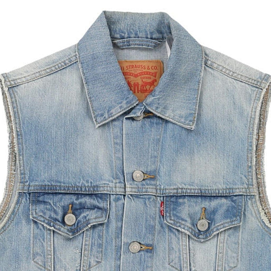 Vintage blue Levis Denim Gilet - mens small