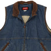 Vintage blue Wrangler Denim Gilet - womens xx-large