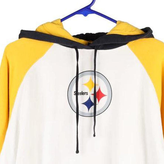 Vintage block colour Pittsburgh Steelers Reebok Hoodie - mens medium