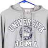 Vintage grey University Of Rome Timetex Hoodie - womens large