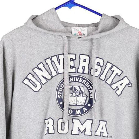 Vintage grey University Of Rome Timetex Hoodie - womens large