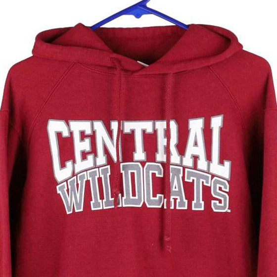 Vintage burgundy Central Wildcats Badger Sport Hoodie - mens small