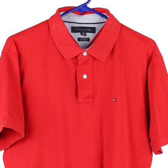 Vintage red Tommy Hilfiger Polo Shirt - mens x-large