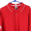 Vintage red Adidas Polo Shirt - mens medium