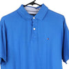 Vintage blue Tommy Hilfiger Polo Shirt - mens medium