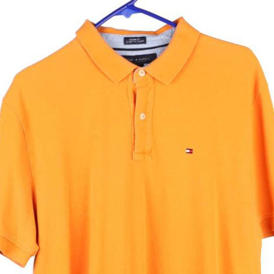 Vintage orange Tommy Hilfiger Polo Shirt - mens x-large