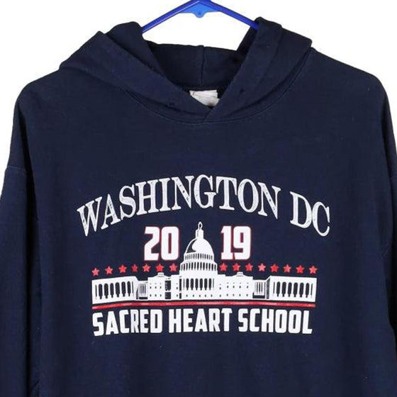 Vintage navy Washington DC Gildan Hoodie - mens medium