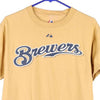 Vintage yellow Milwaukee Brewers Majestic T-Shirt - womens small