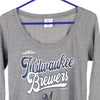 Vintage grey Milwaukee Brewers Mlb Long Sleeve T-Shirt - womens medium