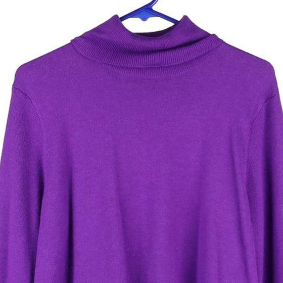 Vintage purple Ralph Lauren Rollneck - womens x-large