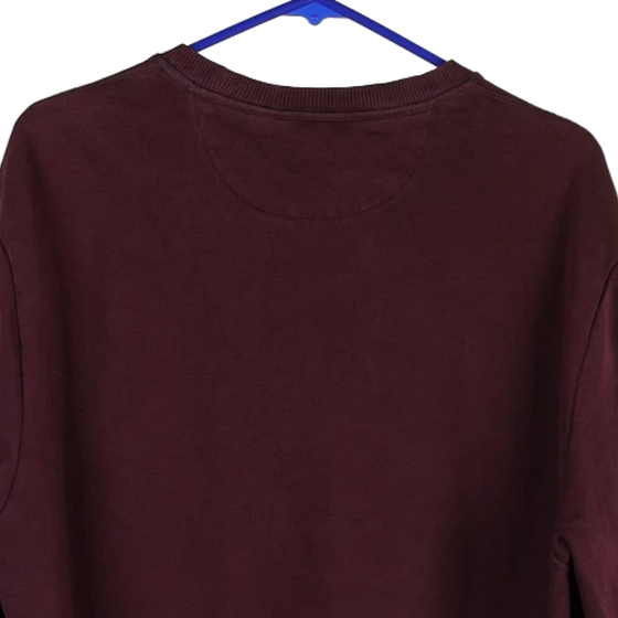 Vintage burgundy Calvin Klein Jeans Sweatshirt - mens x-large