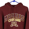 Vintage burgundy Morris Cougars Champion Hoodie - mens small