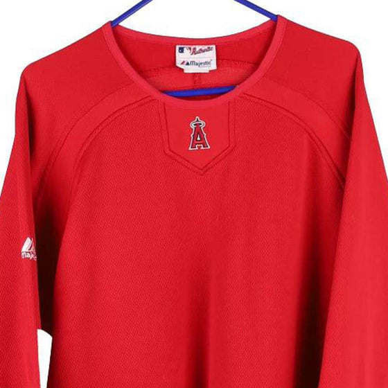 Majestic Athletic Men's Top - Red - L