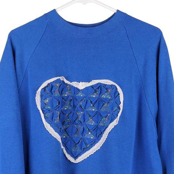 Vintage blue Fruit Of The Loom Sweatshirt - womens large