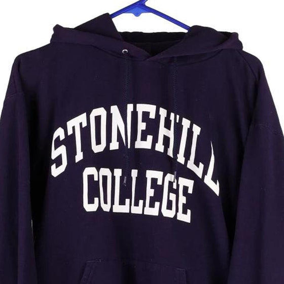 Vintage purple Stonehill College Champion Hoodie - womens medium