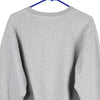 Vintage grey Fruit Of The Loom Sweatshirt - mens medium