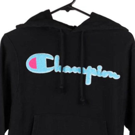 Vintage black Champion Hoodie - womens medium