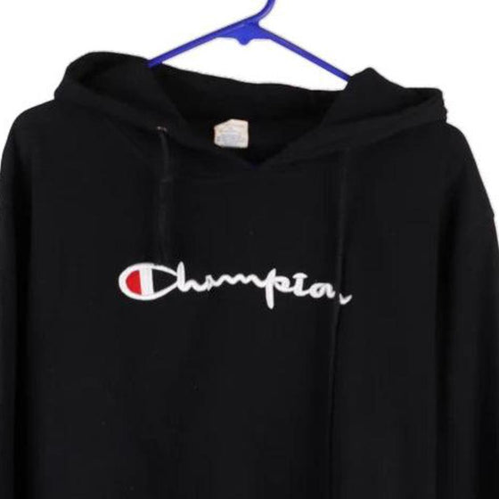 Vintage black Champion Hoodie - mens large