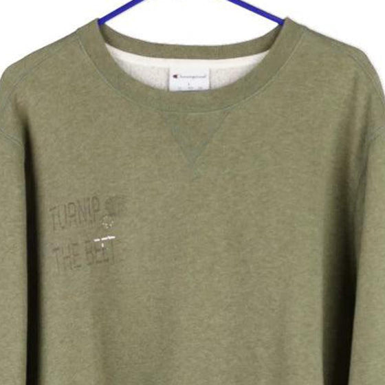 Vintage khaki Champion Sweatshirt - mens large