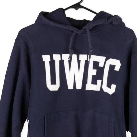 Vintage navy UWEC Champion Hoodie - mens small