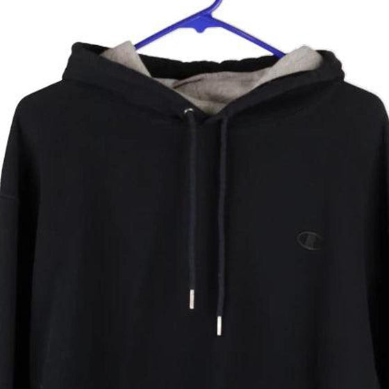 Vintage black Champion Hoodie - mens x-large