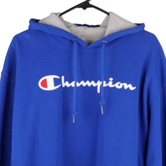 Vintage blue Champion Hoodie - mens x-large