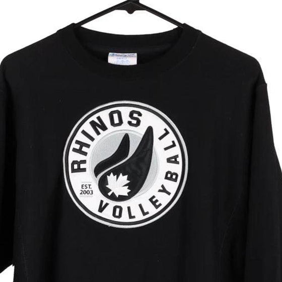 Vintage black Rhinos Volleyball Champion Sweatshirt - mens small