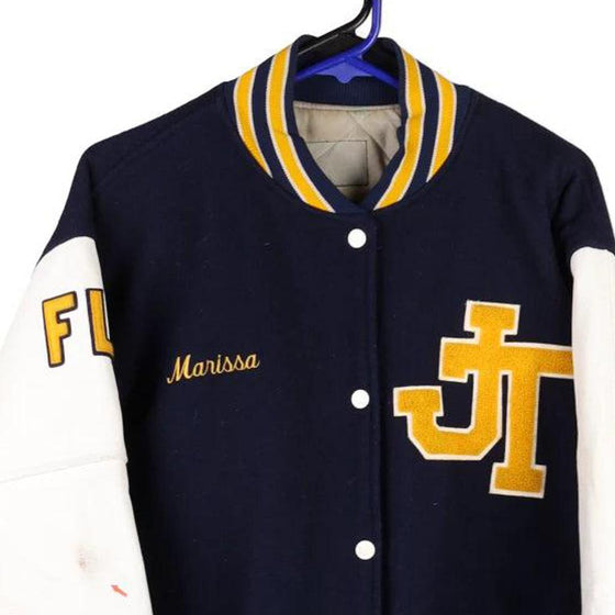 Vintage navy Marissa Falcons Varsity Varsity Jacket - womens large