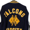 Vintage navy Marissa Falcons Varsity Varsity Jacket - womens large