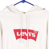 Vintage white Levis Hoodie - womens x-small