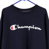 Vintage navy Champion Sweatshirt - mens x-large