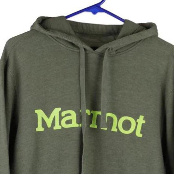 Vintage khaki Marmot Hoodie - mens medium