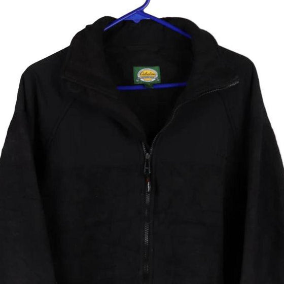 Vintage black Cabelas Fleece - womens large