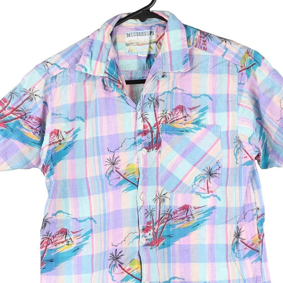 Vintage multicoloured Age 12-13 Mississippi Patterned Shirt - girls small