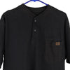 Vintage black Riggs Workwear Polo Shirt - mens medium