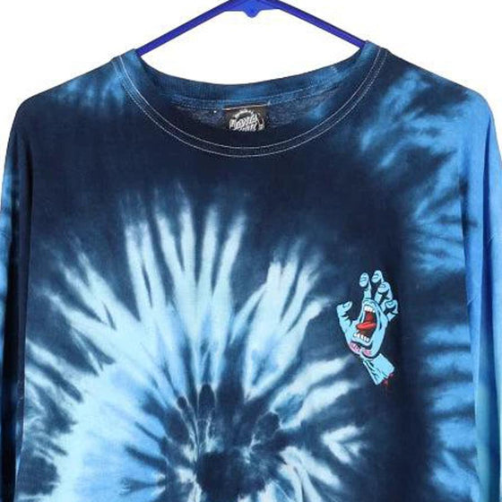 Santa Cruz Long Sleeve T-Shirt - XL Blue Cotton